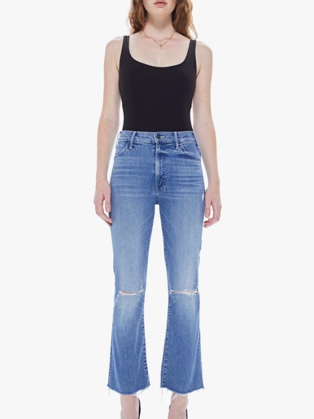MOTHER The Hustler Ankle Fray, can’t stop staring wash